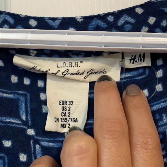 Cotton-Rayon Fabric H&M Nautical Dress - Picture 2 of 3